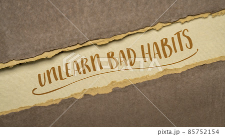 unlearn bad habits inspirational note unlearn bad habits inspirational note 85752154