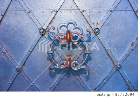 An old entrance door in Salzburg, Austria. 85752694