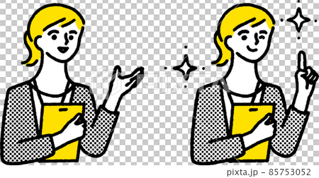 Business scene female character face whole body set Business scene female character face whole body set 85753052
