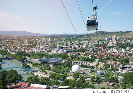 Panoramic view of center Tbilisi city Panoramic view of center Tbilisi city 85754447