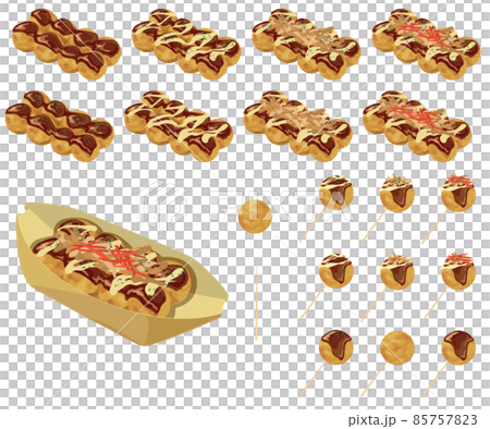 タコ焼きセット つまようじ付き、8個セットなど タコ焼きセット つまようじ付き、8個セットなど 85757823