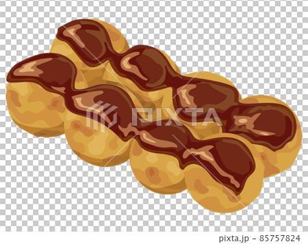 Takoyaki with only sauce 85757824