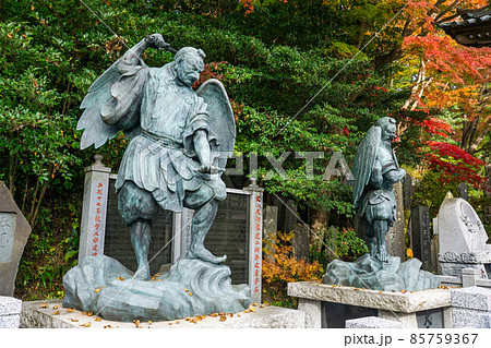 高尾山 薬王院 天狗像 紅葉 高尾山 薬王院 天狗像 紅葉 85759367