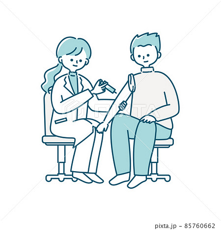 予防接種のイラストのイラスト素材 予防接種のイラストのイラスト素材