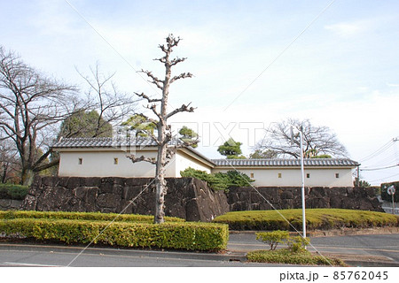 深谷城址に模擬復元された石垣(埼玉県深谷市) 深谷城址に模擬復元された石垣(埼玉県深谷市) 85762045