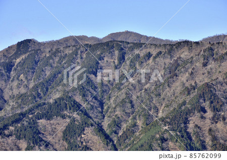 丹沢の大山北尾根　境沢ノ頭（境沢クドレ）より塔ノ岳を望む 85762099