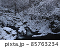 岩手県奥州市　冬の滝 85763234
