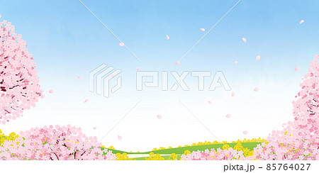 桜（背景素材） 85764027