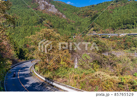 (埼玉県)雷電廿六木橋 ループ橋 付近の紅葉 (埼玉県)雷電廿六木橋 ループ橋 付近の紅葉 85765529