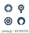 Innovation ideas fabric and gear icons logos vector illustation 85769376