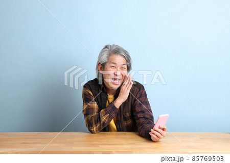 Man with Smart Phone Man with Smart Phone 85769503