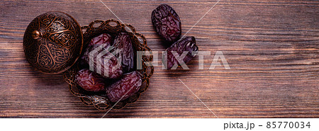 Dried dates fruit. Popular fruit of Ramadan. Dried dates fruit. Popular fruit of Ramadan. 85770034