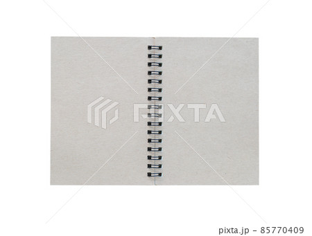 Cover of empty gray book on a white background. 85770409