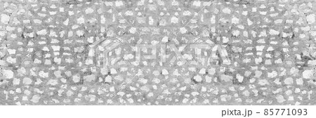 Panorama white stone wall for background design. 85771093