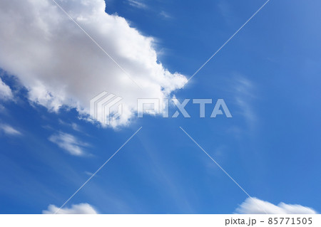 Blue sky with white clouds in the daytime background. Blue sky with white clouds in the daytime background. 85771505