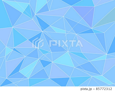 青い幾何学模様の壁紙のイラスト素材