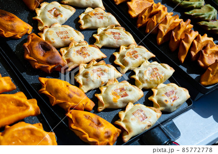 Empanada - popular dish on the Iberian Peninsula and in Latin America 85772778