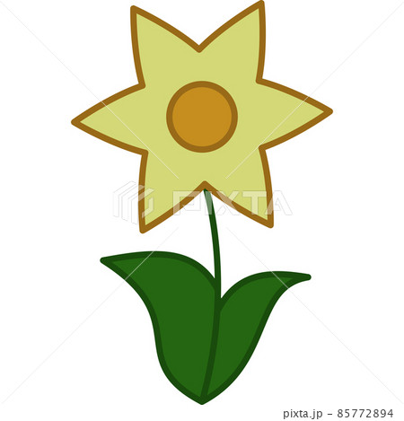 Daffodil Flower Filled Outline Icon Vector 85772894