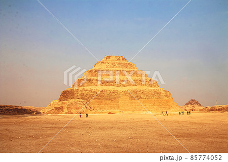 The Djoser Pyramid in the Sahara desert, Egypt. 85774052