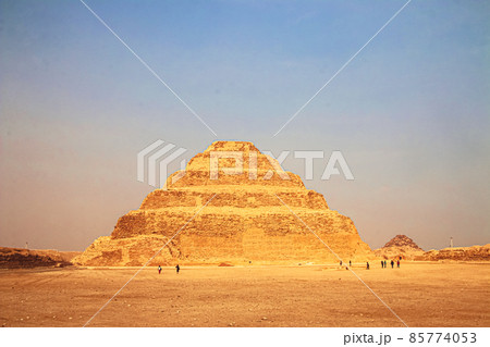 The Djoser Pyramid in the Sahara desert, Egypt. 85774053