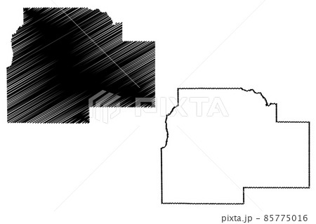 Lincoln County, Louisiana (U.S. county, United States of America, USA, U.S., US) map vector illustration, scribble sketch Lincoln Parish map 85775016