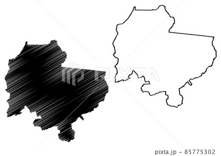 Laikipia County (Republic of Kenya, Rift Valley Province) map vector illustration, scribble sketch Laikipia map 85775302