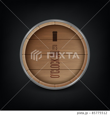 Vector 3d Realistic Wooden Barrel Lid for Storing Alcoholic Beverages with Typographic Quote about Wine. Brown Beer, Wine Wooden Barrel. High Detailed Wood Vector Barrel of Wine Vector 3d Realistic Wooden Barrel Lid for Storing Alcoholic Beverages with Typographic Quote about Wine. Brown Beer, Wine Wooden Barrel. High Detailed Wood Vector Barrel of Wine 85775512