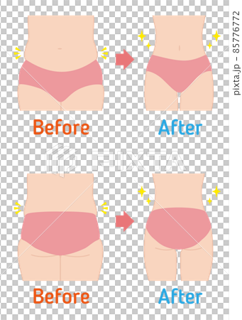前後飲食（腹部和臀部） 85776772