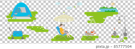 Camping woman set Camping woman set 85777504