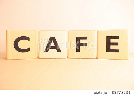 カフェ(CAFE)のイメージ(文字・アルファベットテキスト) カフェ(CAFE)のイメージ(文字・アルファベットテキスト) 85778231