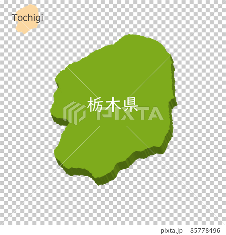 栃木縣的三維地圖和圖標 85778496