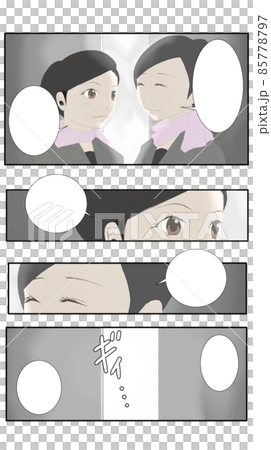 先輩と後輩の漫画テンプレート（3） 85778797