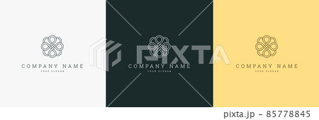 minimal logo template and line art symbol and icon 85778845