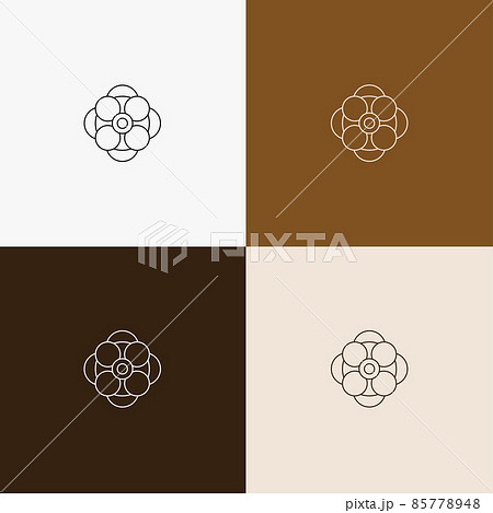 minimal line art symbol and icon for logo template 85778948