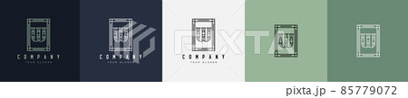 luxury alphabet letter frame symbol logo template 85779072