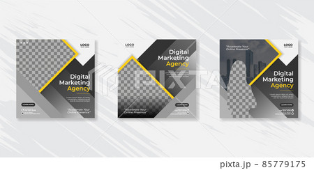 Digital business marketing social media post template. 85779175