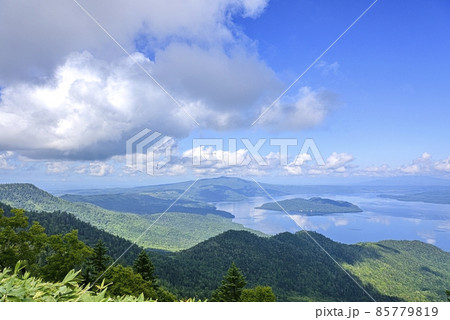 北海道 津別峠から望む屈斜路湖 北海道 津別峠から望む屈斜路湖 85779819
