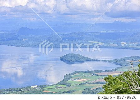 北海道 津別峠から望む屈斜路湖 北海道 津別峠から望む屈斜路湖 85779826