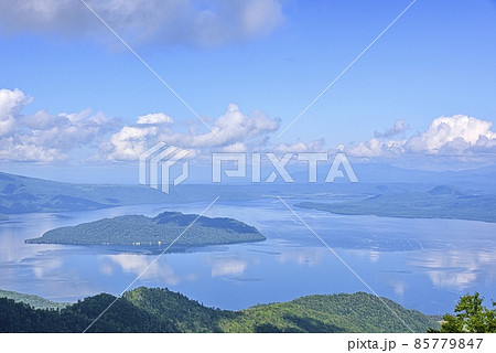 北海道 津別峠から望む屈斜路湖 北海道 津別峠から望む屈斜路湖 85779847