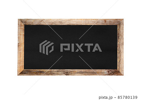 Wooden frame of the blackboard isolated on white. Wooden frame of the blackboard isolated on white. 85780139