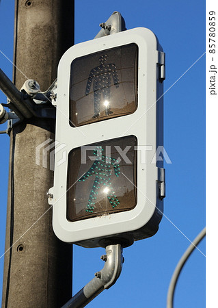 青信号 LED歩行者用信号機 青信号 LED歩行者用信号機 85780859