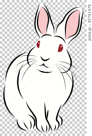 絵筆で描いた墨絵風のお洒落なウサギのイラスト 手描きのアナログ風イラスト 卯年 年賀状素材 ベクター 絵筆で描いた墨絵風のお洒落なウサギのイラスト 手描きのアナログ風イラスト 卯年 年賀状素材 ベクター 85781479