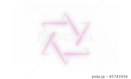 CGレーザー 6個の光点と星形多角形に伸びる光跡 CGレーザー 6個の光点と星形多角形に伸びる光跡 85783956