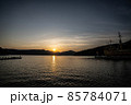 芦ノ湖の夕焼け 85784071