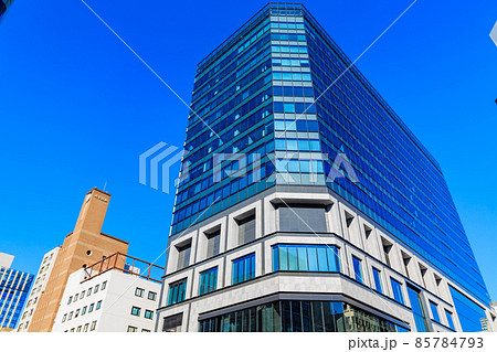 東京　日本橋兜町茅場町交差点に新しく出来たオフィスビル 85784793