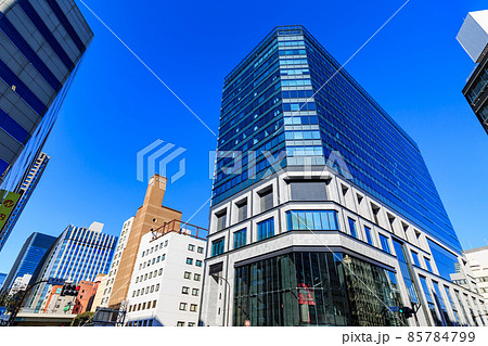 東京　日本橋兜町茅場町交差点に新しく出来たオフィスビル 85784799