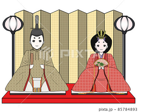 ひな人形　島津　お雛様、お内裏様、屏風、ぼんぼり ひな人形 島津 お雛様、お内裏様、屏風、ぼんぼり