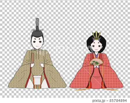 ひな人形のイラスト 85784894