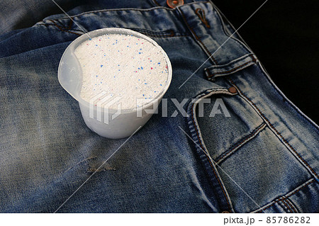 along with blue jeans and a measure of laundry detergent, along with blue jeans and a measure of laundry detergent, 85786282