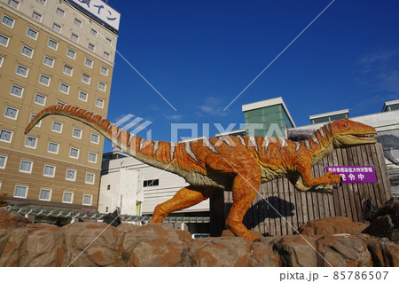 福井駅と恐竜モニュメント 福井駅と恐竜モニュメント 85786507